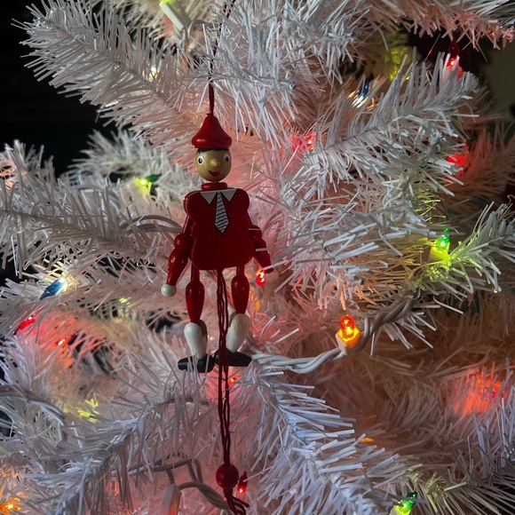 ❤️Rare Vintage 1964 Pinocchio Solid Wood Christmas Ornament BUY ONE GET ONE FREE - Picture 5 of 7